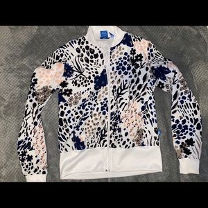 Adidas track jacket cheetah print